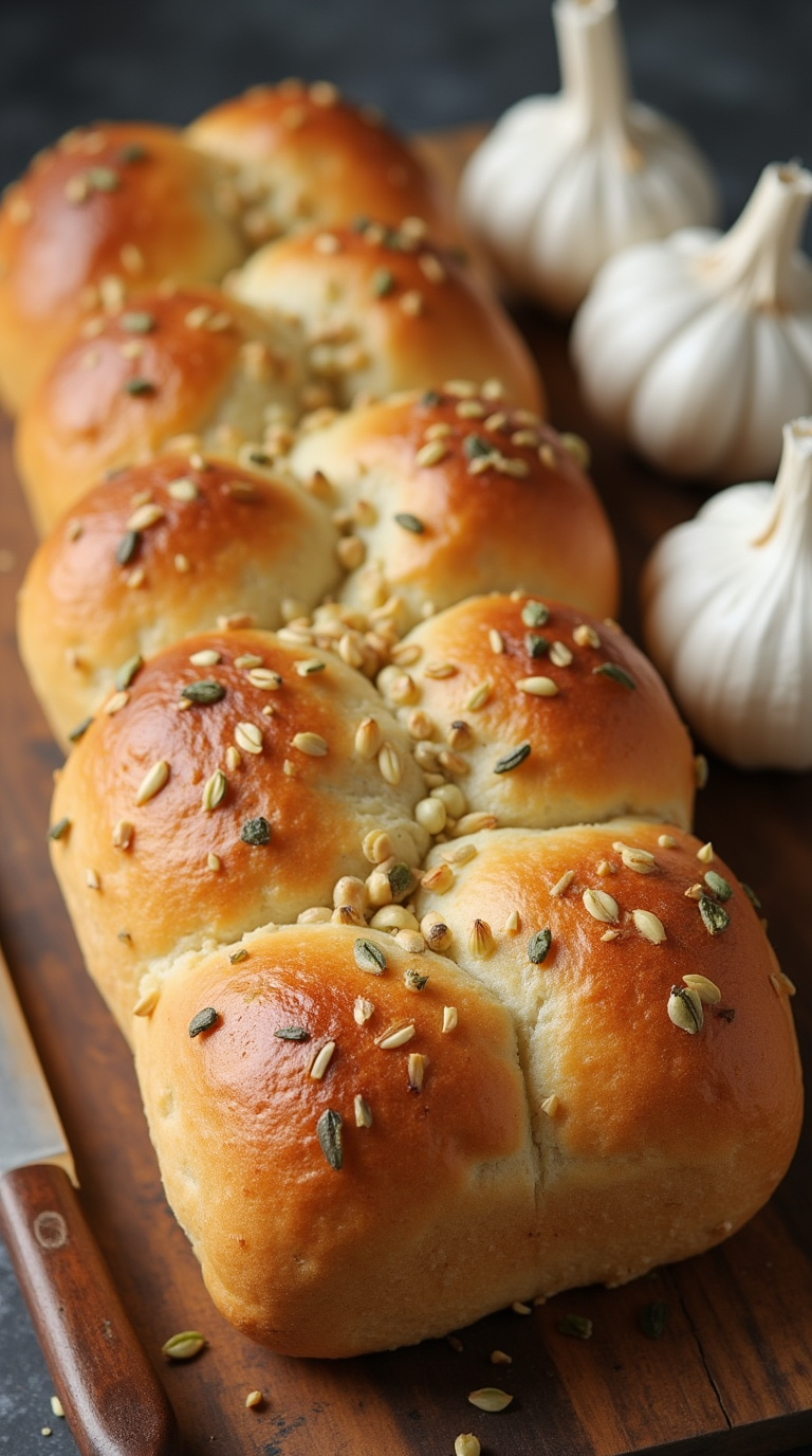 homemade bread garlic
