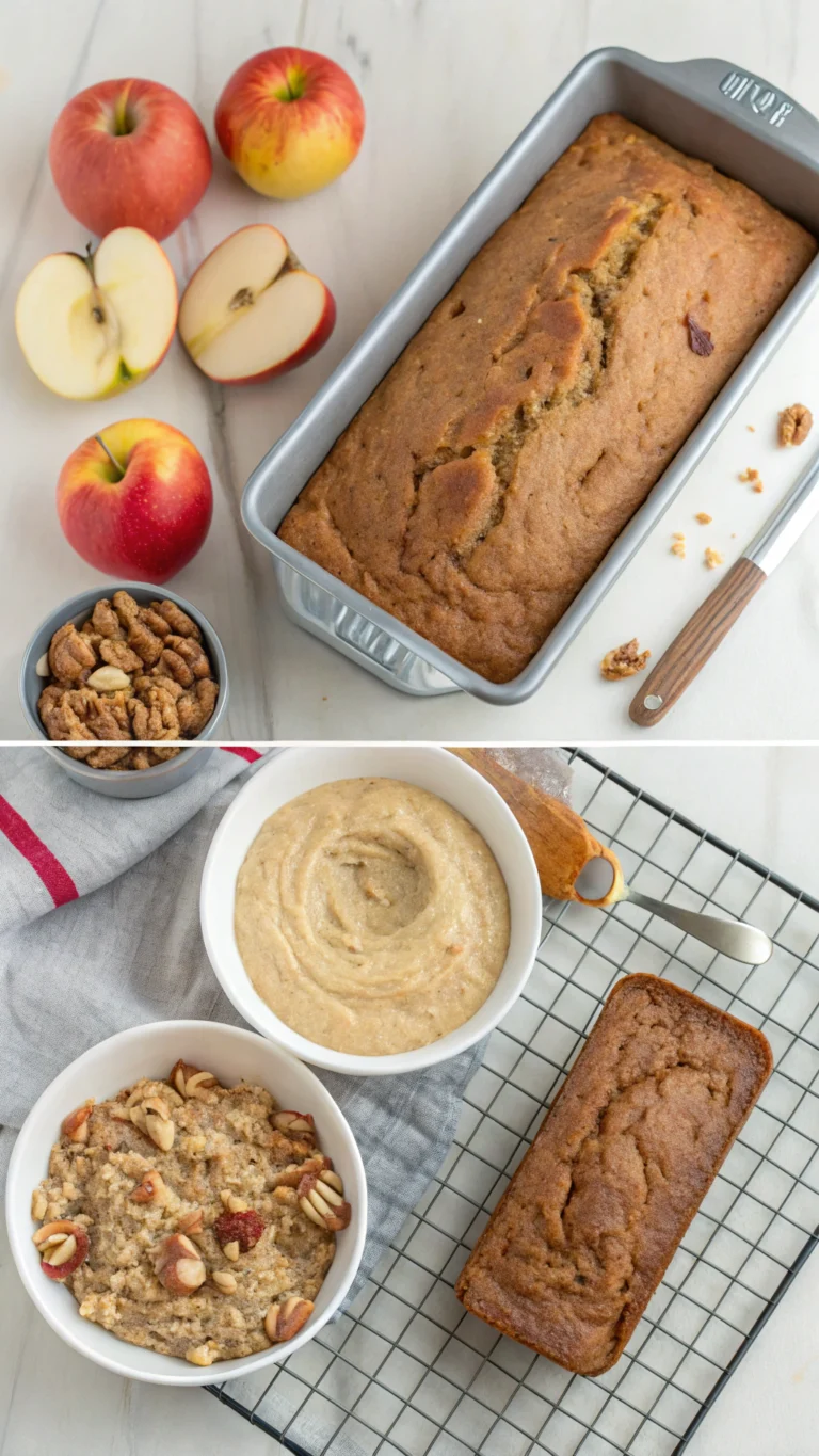 apple bread with applesauce