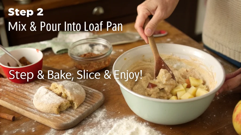 apple bread with applesauce