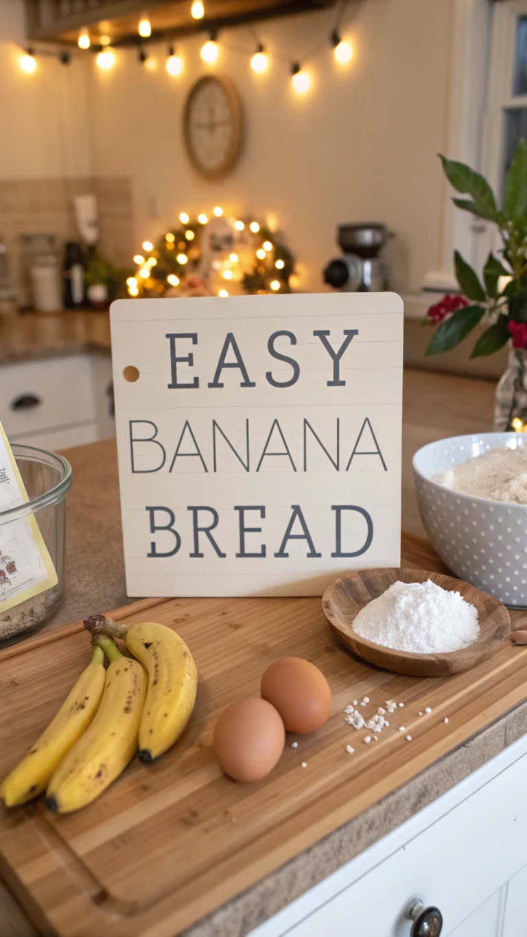 Banana Bread Recipe Easy