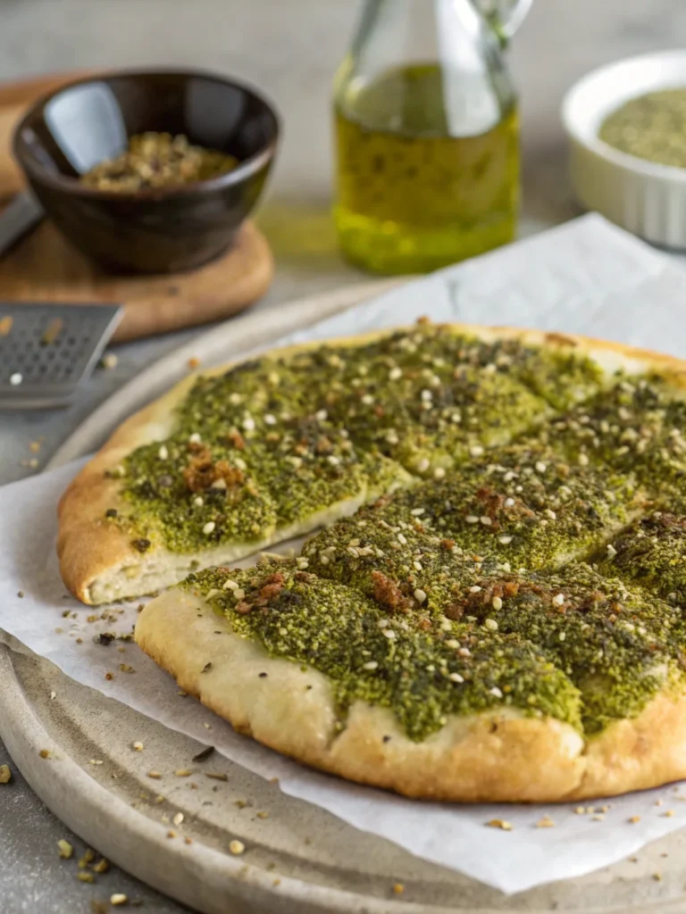 manoushe zaatar