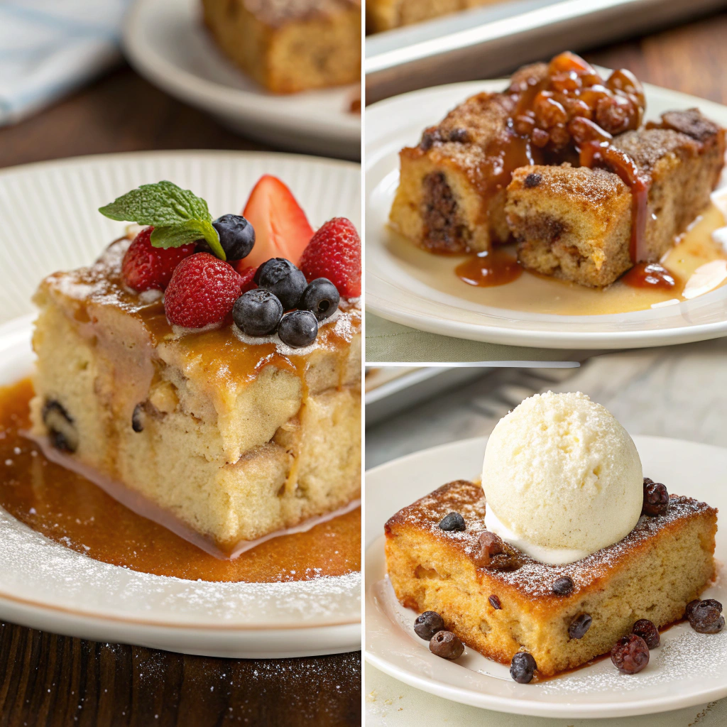 bread pudding with raisins