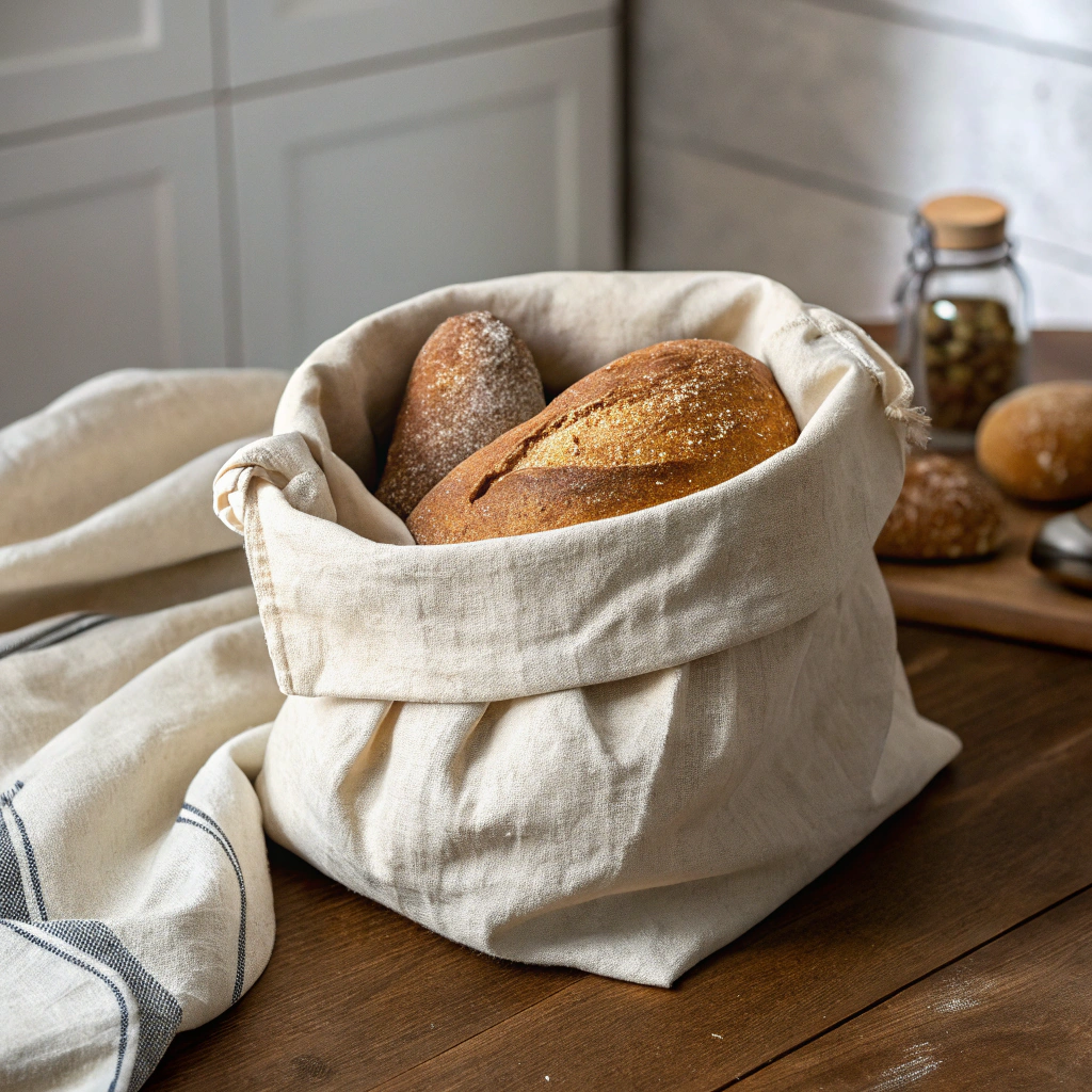 linen bread bag
