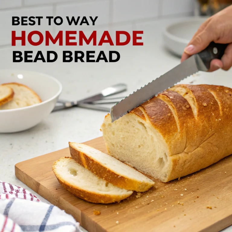 best way to slice homemade bread