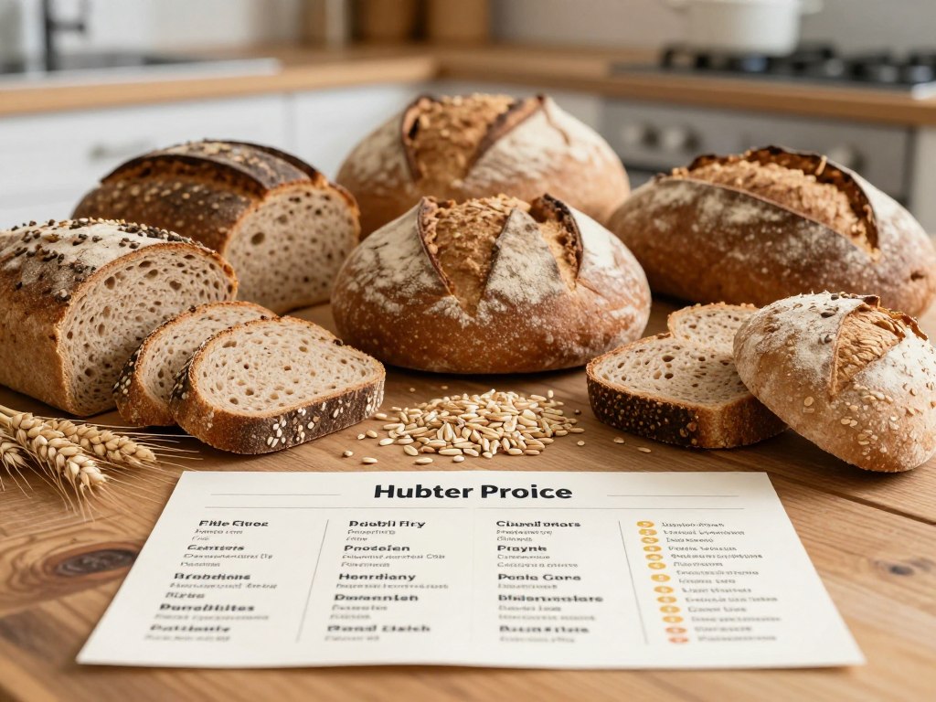 whole grain bread nutritional profile