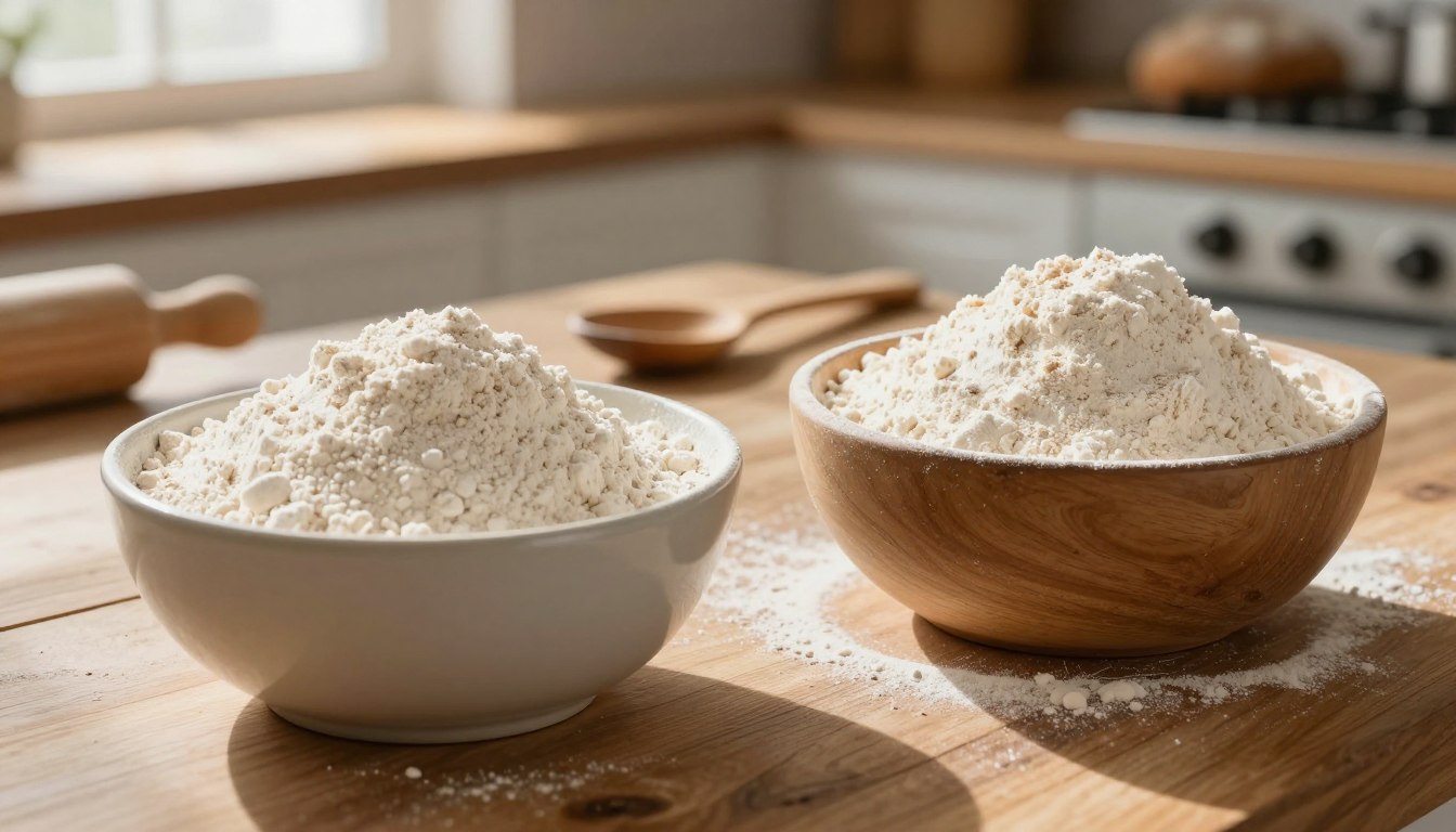 difference between bread flour and all purpose flour